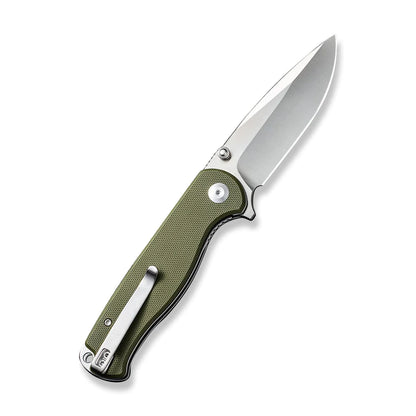 Sencut Errant S23054B-2 - 3.45" 9Cr18MoV Satin Blade, OD Green G10 Handle