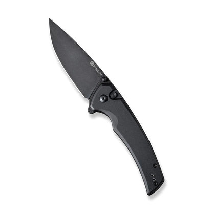Sencut Serene Black S21022B-1 - 3.48" Black Stonewashed D2, Black Aluminium