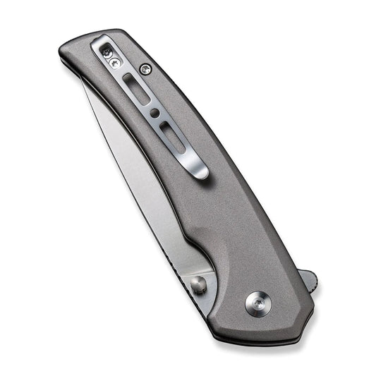 Sencut Serene Grey S21022B-3 - 3.48" Satin D2, Grey Aluminium