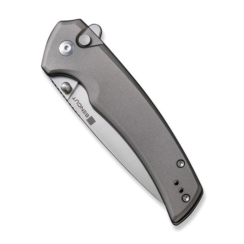 Sencut Serene Grey S21022B-3 - 3.48" Satin D2, Grey Aluminium