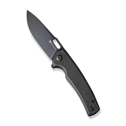 Sencut Vesperon Black S20065-3 - 3.35" Black 9Cr18MoV, Black Micarta