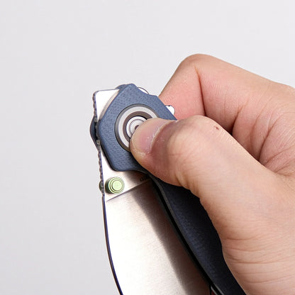 Vosteed Shilin Cutter A2809 - 2.9" 154CM Satin Blade, Blue G10 Handle