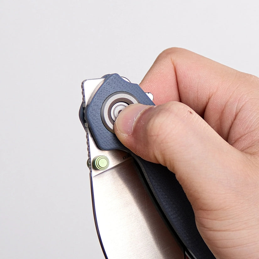 Vosteed Shilin Cutter A2809 - 2.9" 154CM Satin Blade, Blue G10 Handle