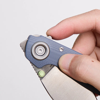 Vosteed Shilin Cutter A2809 - 2.9" 154CM Satin Blade, Blue G10 Handle