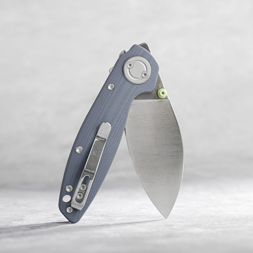 Vosteed Shilin Cutter A2809 - 2.9" 154CM Satin Blade, Blue G10 Handle