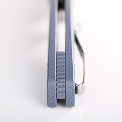 Vosteed Shilin Cutter A2809 - 2.9" 154CM Satin Blade, Blue G10 Handle