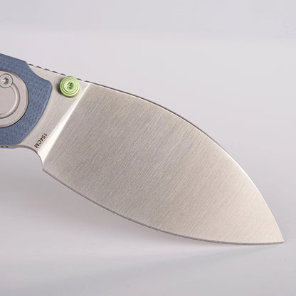 Vosteed Shilin Cutter A2809 - 2.9" 154CM Satin Blade, Blue G10 Handle