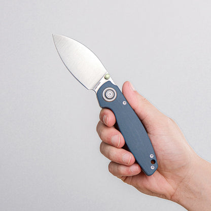 Vosteed Shilin Cutter A2809 - 2.9" 154CM Satin Blade, Blue G10 Handle