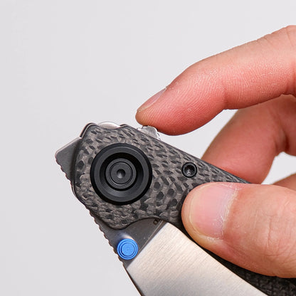 Vosteed Shilin Cutter A2810 - 2.9" Elmax Satin Blade, Carbon Fibre Handle