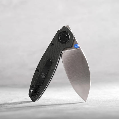 Vosteed Shilin Cutter A2810 - 2.9" Elmax Satin Blade, Carbon Fibre Handle