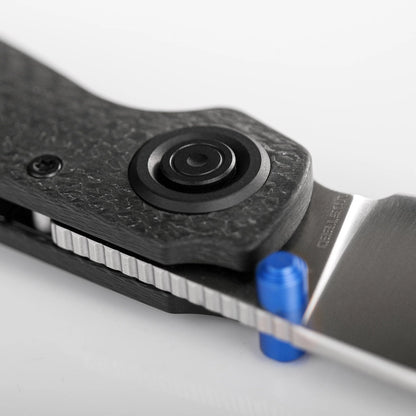 Vosteed Shilin Cutter A2810 - 2.9" Elmax Satin Blade, Carbon Fibre Handle
