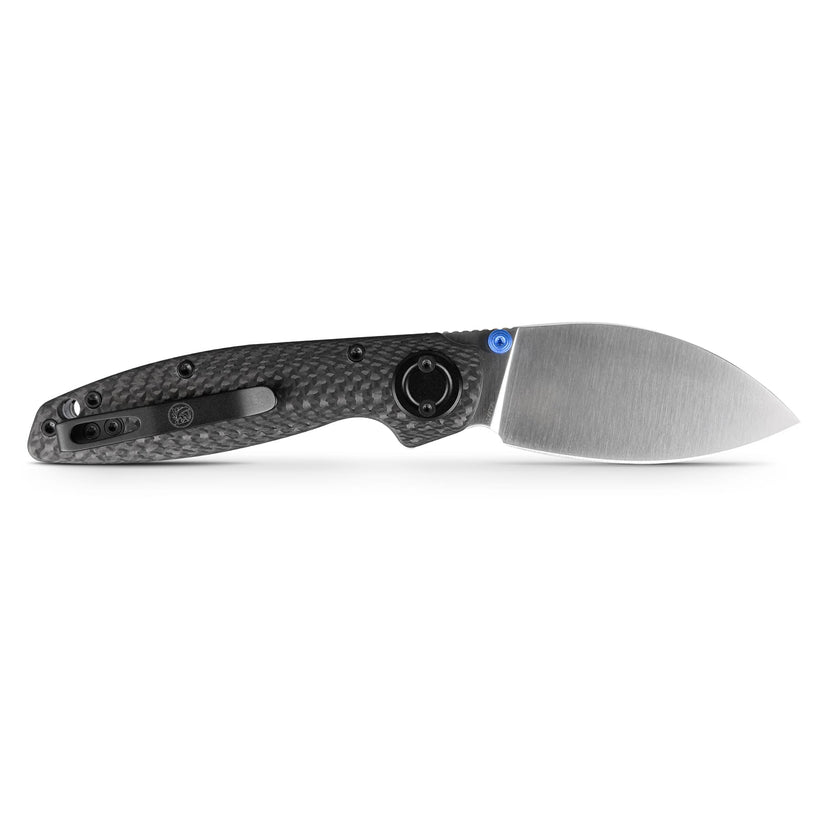 Vosteed Shilin Cutter A2810 - 2.9" Elmax Satin Blade, Carbon Fibre Handle