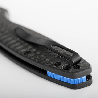 Vosteed Shilin Cutter A2810 - 2.9" Elmax Satin Blade, Carbon Fibre Handle