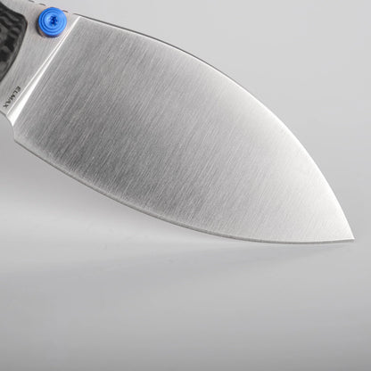 Vosteed Shilin Cutter A2810 - 2.9" Elmax Satin Blade, Carbon Fibre Handle