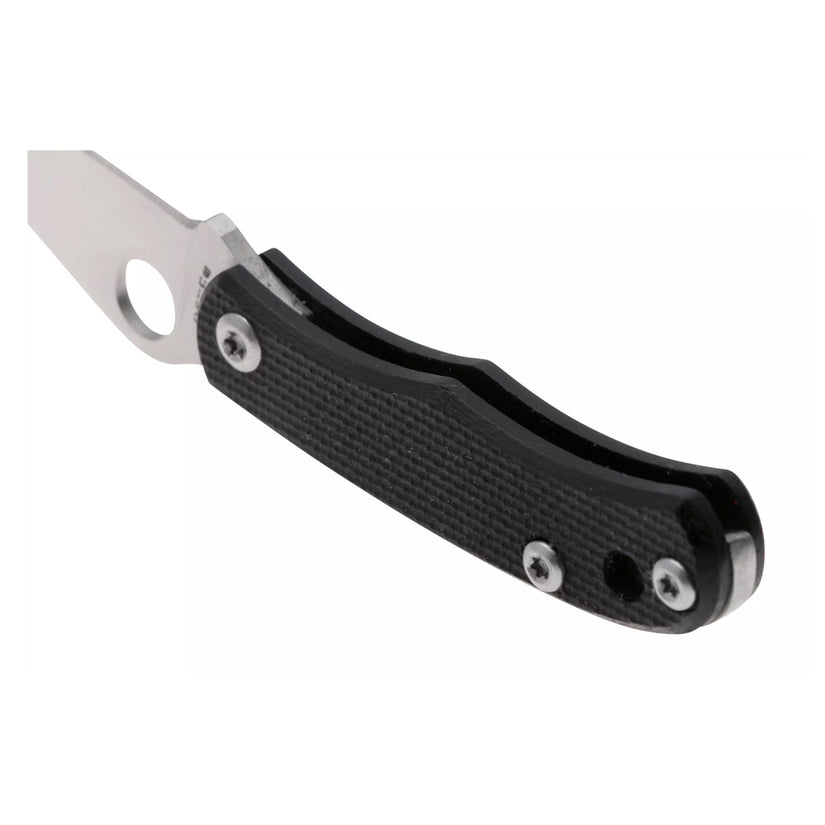 Spyderco Bug C133GBKP - 1.27" 12C27 Stainless Blade, Black G10