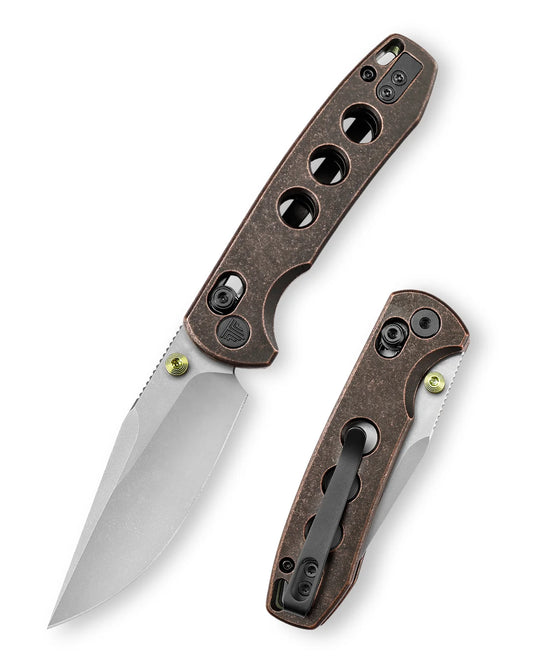 Trivisa Butterfly-CU - 2.99" 14C28N Stonewashed Blade, Copper Handle