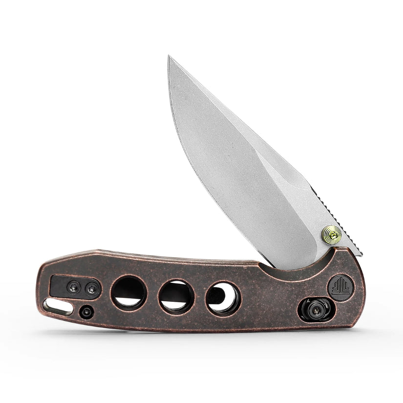 Trivisa Butterfly-CU - 2.99" 14C28N Stonewashed Blade, Copper Handle