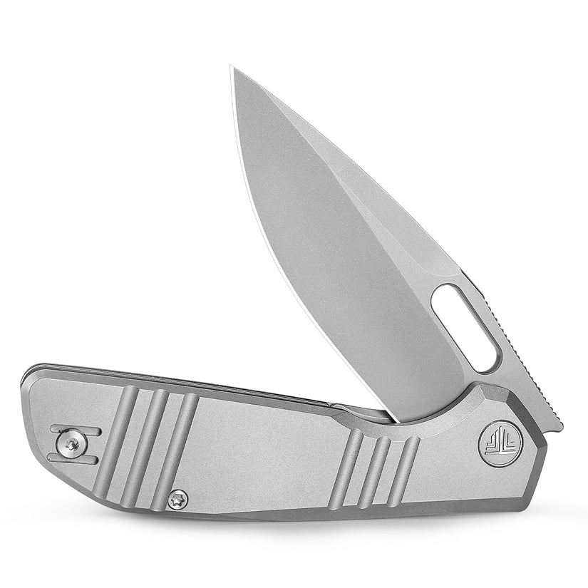 Trivisa Gecko-S - 3.4" M390 Stonewashed Blade, Titanium Handle