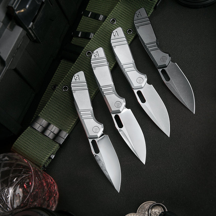 Trivisa Gecko-S - 3.4" M390 Stonewashed Blade, Titanium Handle