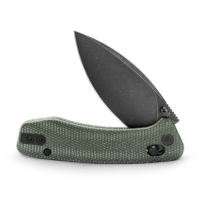 Trivisa Koala-G - 2.56" N690 Black Stonewashed Blade, Green Micarta