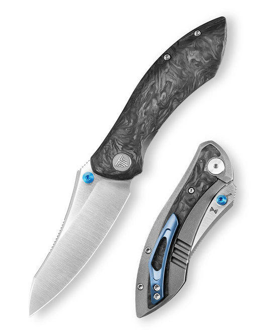 Trivisa Rhino-W - 3.2" M390 Satin Blade, Titanium and Carbon Fibre Handle