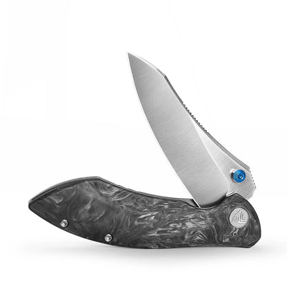 Trivisa Rhino-W - 3.2" M390 Satin Blade, Titanium and Carbon Fibre Handle