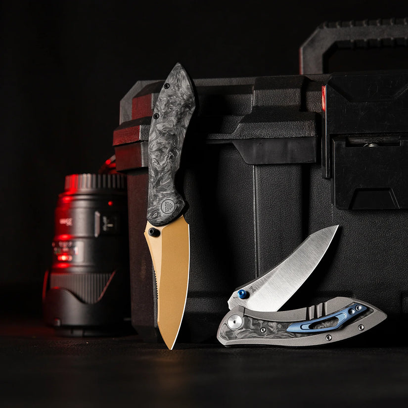 Trivisa Rhino-W - 3.2" M390 Satin Blade, Titanium and Carbon Fibre Handle