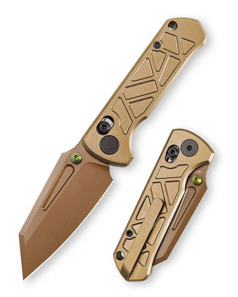 Trivisa Skarn-RG - 2.9" M390 Rose Gold Blade, Titanium Handle