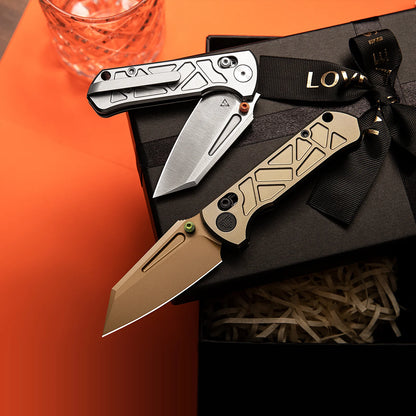 Trivisa Skarn-RG - 2.9" M390 Rose Gold Blade, Titanium Handle