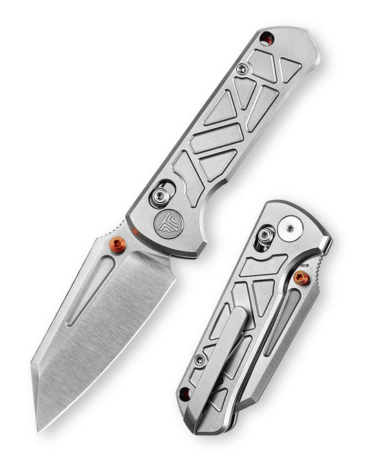 Trivisa Skarn-W - 2.9" M390 Satin Blade, Titanium Handle