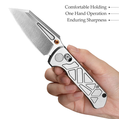 Trivisa Skarn-W - 2.9" M390 Satin Blade, Titanium Handle