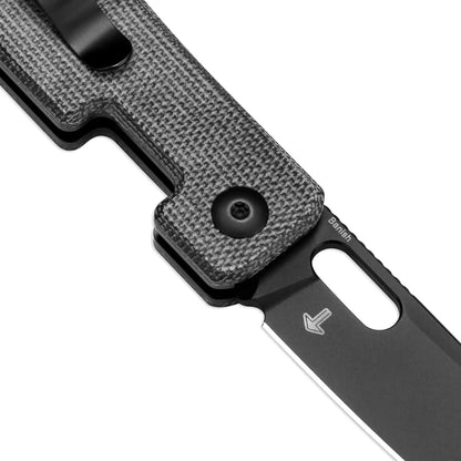 Kizer Banish - 2.32" 154CM Black Stonewashed Blade, Black Micarta Handle - V2676C1
