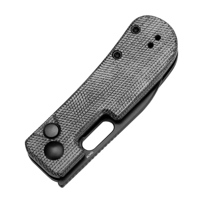 Kizer Banish - 2.32" 154CM Black Stonewashed Blade, Black Micarta Handle - V2676C1