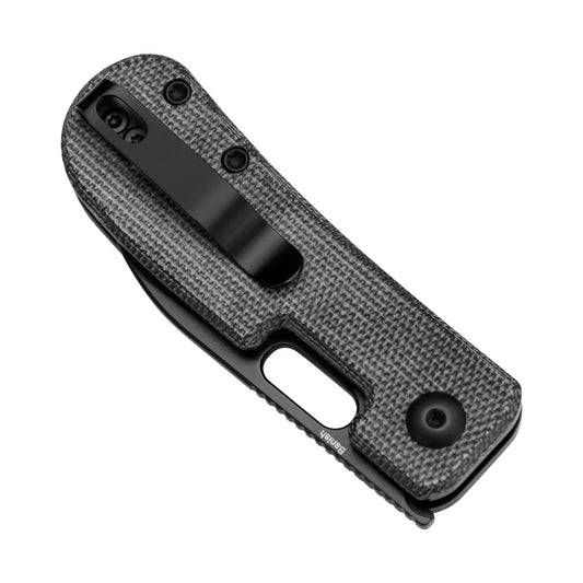 Kizer Banish - 2.32" 154CM Black Stonewashed Blade, Black Micarta Handle - V2676C1