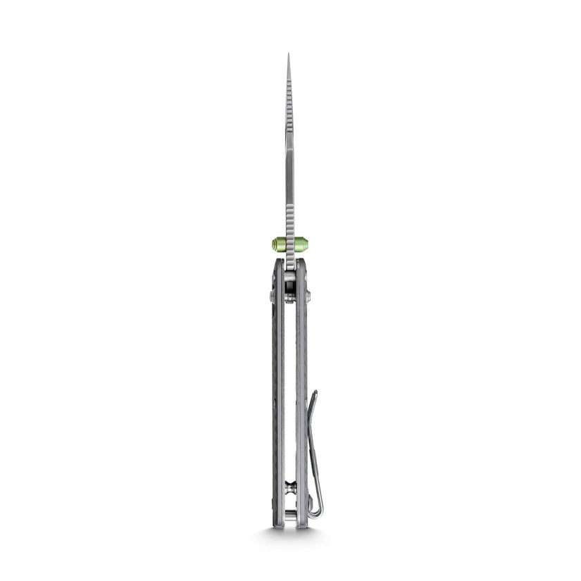 Vosteed Vombat A4101 - 2.92" M390 Satin Bowie Blade, Grey Aluminium Handle