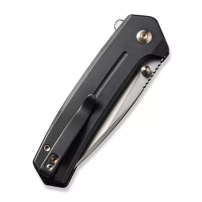 WE Knife Culex WE21026B-3 - CPM-20CV Silver Bead Blasted, Black Titanium Handle