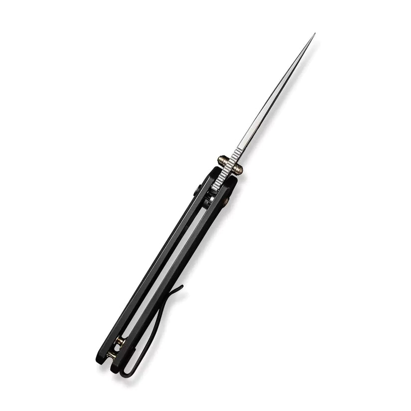 WE Knife Culex WE21026B-3 - CPM-20CV Silver Bead Blasted, Black Titanium Handle