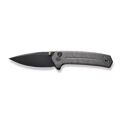 WE Knife Culex WE21026B-7 - CPM-20CV Black Stonewash, Tiger Flame Titanium Handle