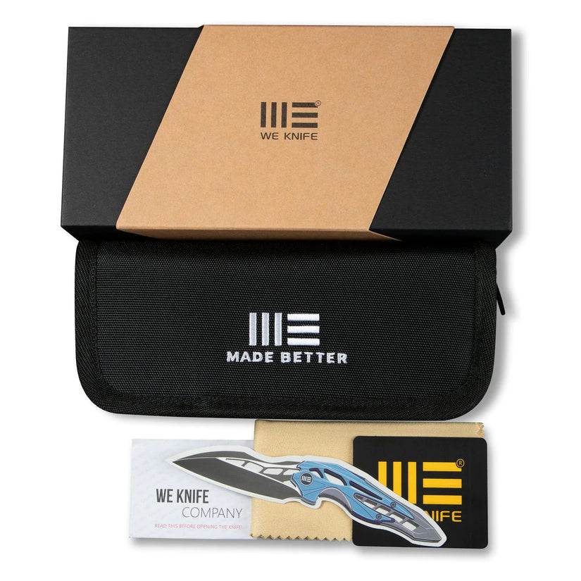 WE Knife Co. Banter Green Micarta 2004J - 2.9" Black Stonewashed S35VN, Green Micarta