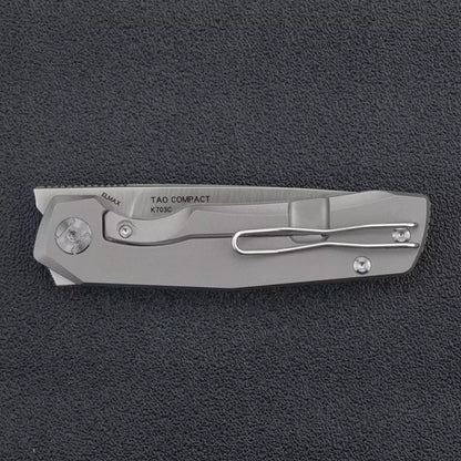 Kunwu Knives TAO Compact - Elmax Blade, Titanium Frame Lock - K703C