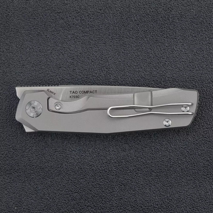 Kunwu Knives TAO Compact - Elmax Blade, Titanium Frame Lock - K703C