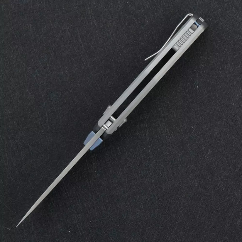 Kunwu Knives X-TAO - Elmax Blade, XT Bar Lock, Titanium Handles - X703T